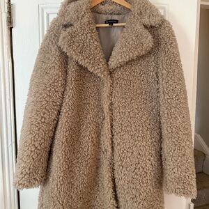 Women’s Tan Teddy Coat